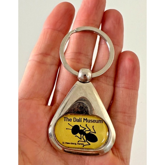 Other - Salvador Dali keychain Museum Silver Tone Ant St Petersburg FL Key Ring